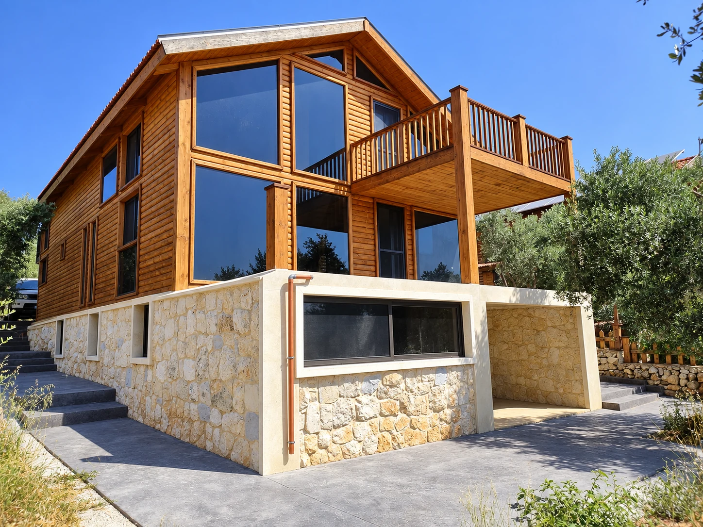 Timber & glass residence