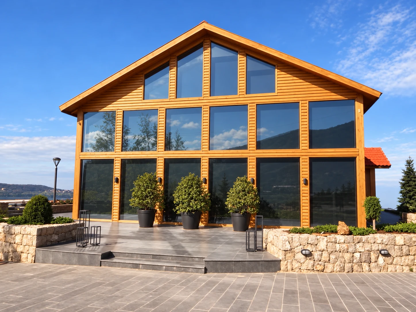 Timber, stone & open views